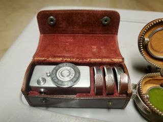 Vintage Kodak Retina Close - Up Rangefinder & Filter Set NI NII Filters Case F=50 2