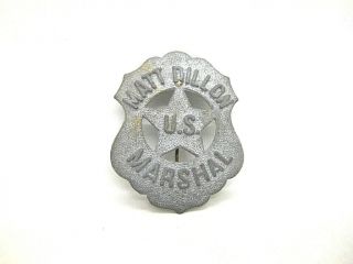Vintage Gunsmoke Matt Dillon U.  S.  Marshall Badge 1959