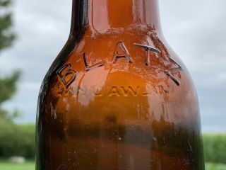 Antique Blatz Beer Bottle Vintage Blatz Amber Glass Bottle Milwaukee