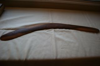 Vintage Aboriginal Australia Mulga Wood Boomerang