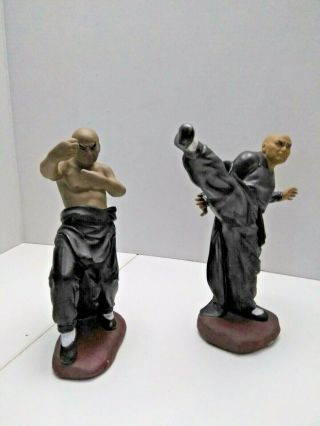 Chinese Shiwan Ceramic Figurine - Shaolin Kung Fu Statue 2