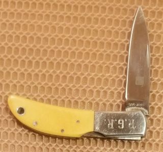 Vintage Al Mar " Hawk " Folding Pocket Knife Seki Japan Early 1980s