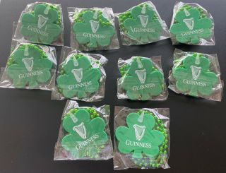 10 Guinness Beer Mardi Gras Beaded Necklaces & Green Shamrock Beads