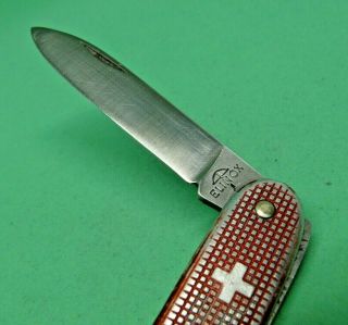 Victorinox / Elinox 93mm Pruner Swiss Army Knife in Red Alox old cross 2
