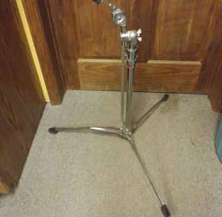 Vintage Tama Aichi Japan Slide Lever Straight Cymbal Stand Red Label