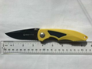 Boker Solingen X - 15 T.  N.  Yellow Folding Knife Made In Germany