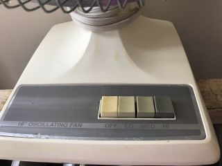 Vintage Hard to Find Patton / Lasko 16” Oscillating Desk / Table Fan 3 Speed 2