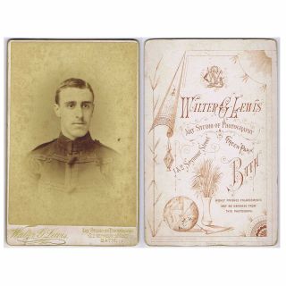 Cabinet Card Photograph Victorian Soldier By Lewis Of Bath