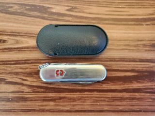 Victorinox Sterling Silver Sd Classic Pocket Knife W/ Case 007
