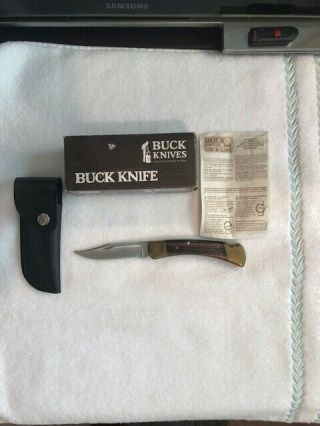 Buck 110 Vintage (1992) Hunting Knife W Sheath Box And Papers