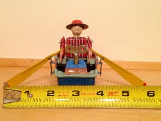 Vintage Wind - Up Tin Toy Boat Rower