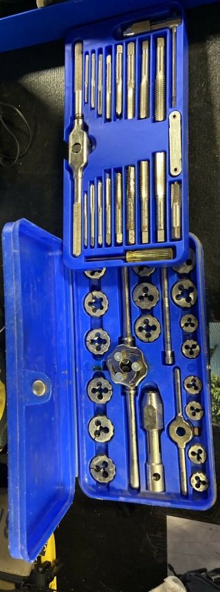 Vintage Snap - On 41 Pc Usa Tap And Die Set,  Td2425 Blue Point