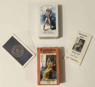 Vintage Cagliostro Tarot Deck 78 Cards Complete Italy Modiano Stuart Kaplan