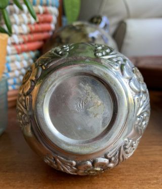Vintage Argentina Alpaca Silver Gourd Yerba Mate Cup with Bombilla Straw 3