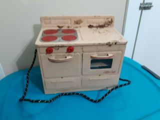 Vintage Little Lady Electric Toy Stove Oven By Empire 1950 