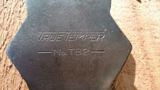 Vintage True Temper No.  Tb2 Broad Axe Hewing Hatchet Head,  4 - 1/2 " Wide Edge
