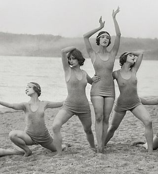 Vintage 1927 Photo Denishawn Dancers on the Beach - Women Swimsuits 5