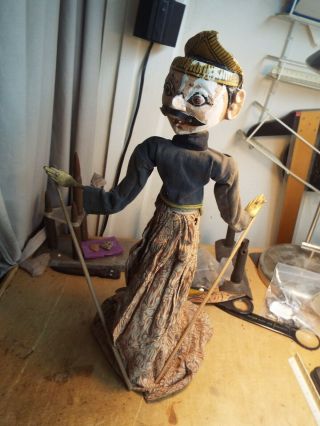 Old Wayang Golek Wooden Puppet 50 - 75 Years Old