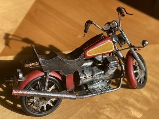 Harley Davidson Motorcycle - Large Handmade Motorcycle Tinplate Collectible