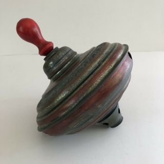Vintage 1930s Children’s Toy Spinning Top - Martin Fuchs Zindorf Made In Germany 2