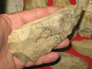 Authentic Native American artifact arrowhead Missouri blades / tools BN114 3