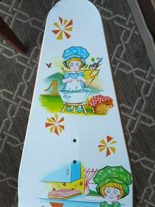 Vintage Wolverine Sunny Suzy Ironing Board 28 Child Size Great Graphics 3