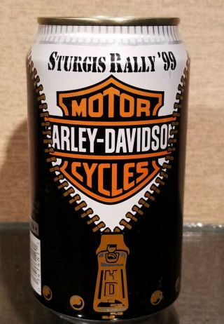 1999 Sturgis Harley Davidson Motorcycle Beer Tab Top Beer Can Wisconsin