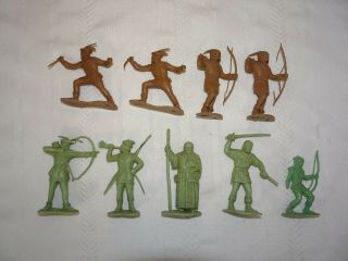 1950s Marx Robin Hood Playset Figures 70mm Brown & Green Inc.  Character