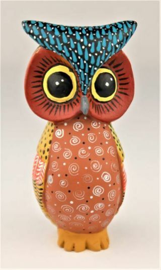 Oaxacan Wood Carving Melchor Horned Owl Oaxaca Mexican Folk Art Alebrije Mexico