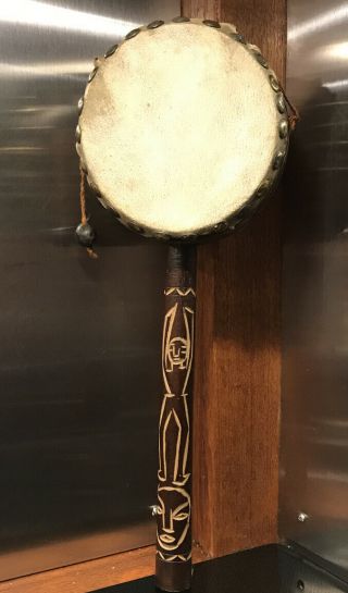 Hand Crafted North American Native Hand Held Drum