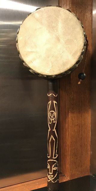Hand Crafted North American Native Hand Held Drum 3