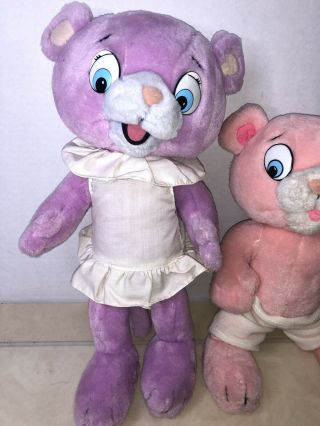 Vintage 1984 Mighty Star Pink Panther and Sons Panky & Pinky Plush Dolls 2