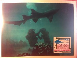 20,  000 Leagues Under The Sea Vintage Set Of 10 Lobby Cards Walt Disney 3