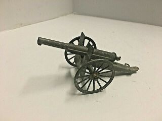 Vintage Depose France Metal Howitzer Military Artillery Gun Cannon Toy Soldier
