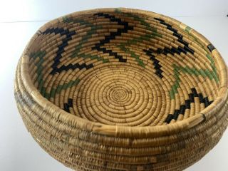 Vintage Native American Indian Handwoven Basket Pine Needle? 3