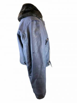 Canadian RCAF 1960 ' s Dark Blue Flight Jacket Winter Weight Vintage 3