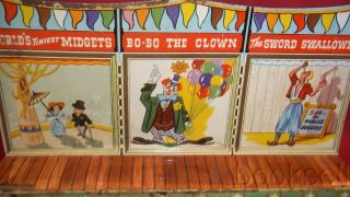 AND VINTAGE 1950S MARX CIRCUS TIN LITHO MIDWAY SIDESHOW 2