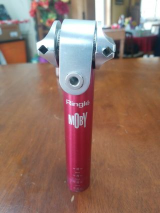 Vintage Ringle Moby Easton Ea70 T6 27.  0 X 145mm Seat Post Pillar - Red Anodized