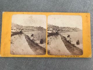 Stereoview.  Ventnor From The West.  Isle Of Wight.  Suggest 1860/70s