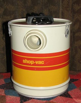 Vintage The  Shop - Vac Metal Canister 5 Gal Model 120 - 01