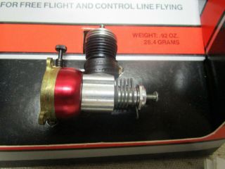 1 Vtg Cox PEE WEE.  020 Flight & Control Line / N.  O.  S Engine 3