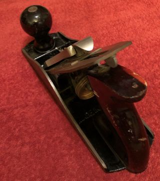 Vintage Stanley Bailey No.  4 With Smooth Bottom Wood Plane.  USA 3