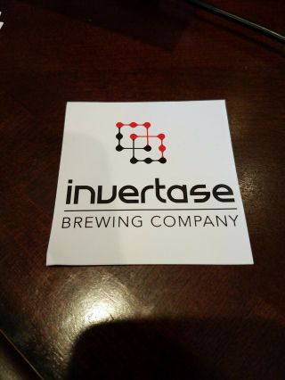 Invertase Brewing Co.  Craft Beer Brewery Sticker Logo,  Phillipsburg,  Jersey