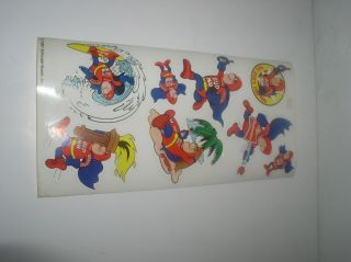 8 - 10 Vintage 1987 Bud Man Decal Sticker Sheet