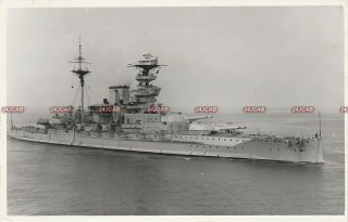 Photograph Royal Navy.  Hms " Malaya " Battleship.  Fine Clear Image 1937