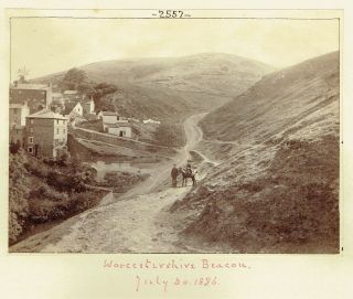 Victorian Photo Worcestershire Beacon Malvern 1886