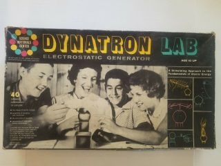 Vintage 1960 Dynatron Lab Electrostatic Generator Static Electric Experiment Kit