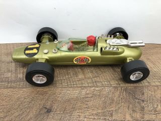 Vintage 60s Processed Plastic Co.  Aurora Toy Indy Race Car Stp Oil & Gas