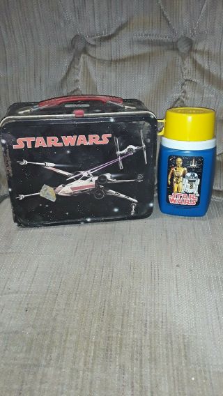 1970s Vintage Star Wars Lunch Box With Thermos