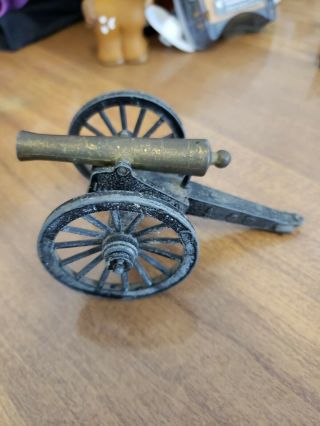 Cannon Penncraft Vtg Cast Iron Brass Cannon 1864 Civil War Era Style